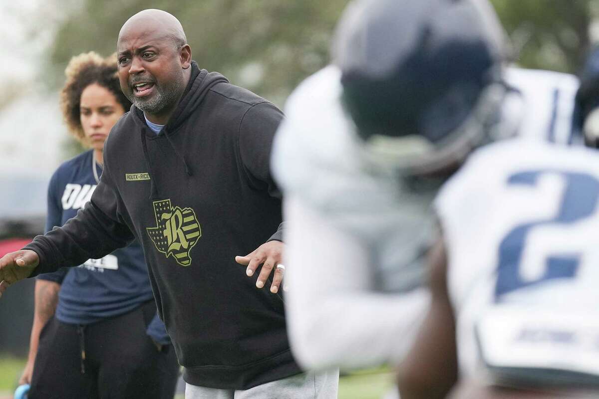 Story photo for Rice coach back on field after lung, kidney transplant