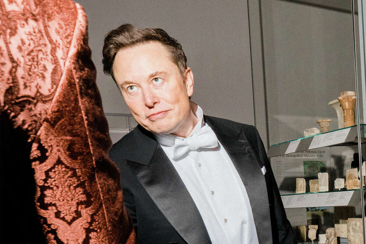Elon Musk attends the 2022 Met Gala celebrating "In America: An Anthology of Fashion" at the Metropolitan Museum of Art on May 2, 2022, in New York City.