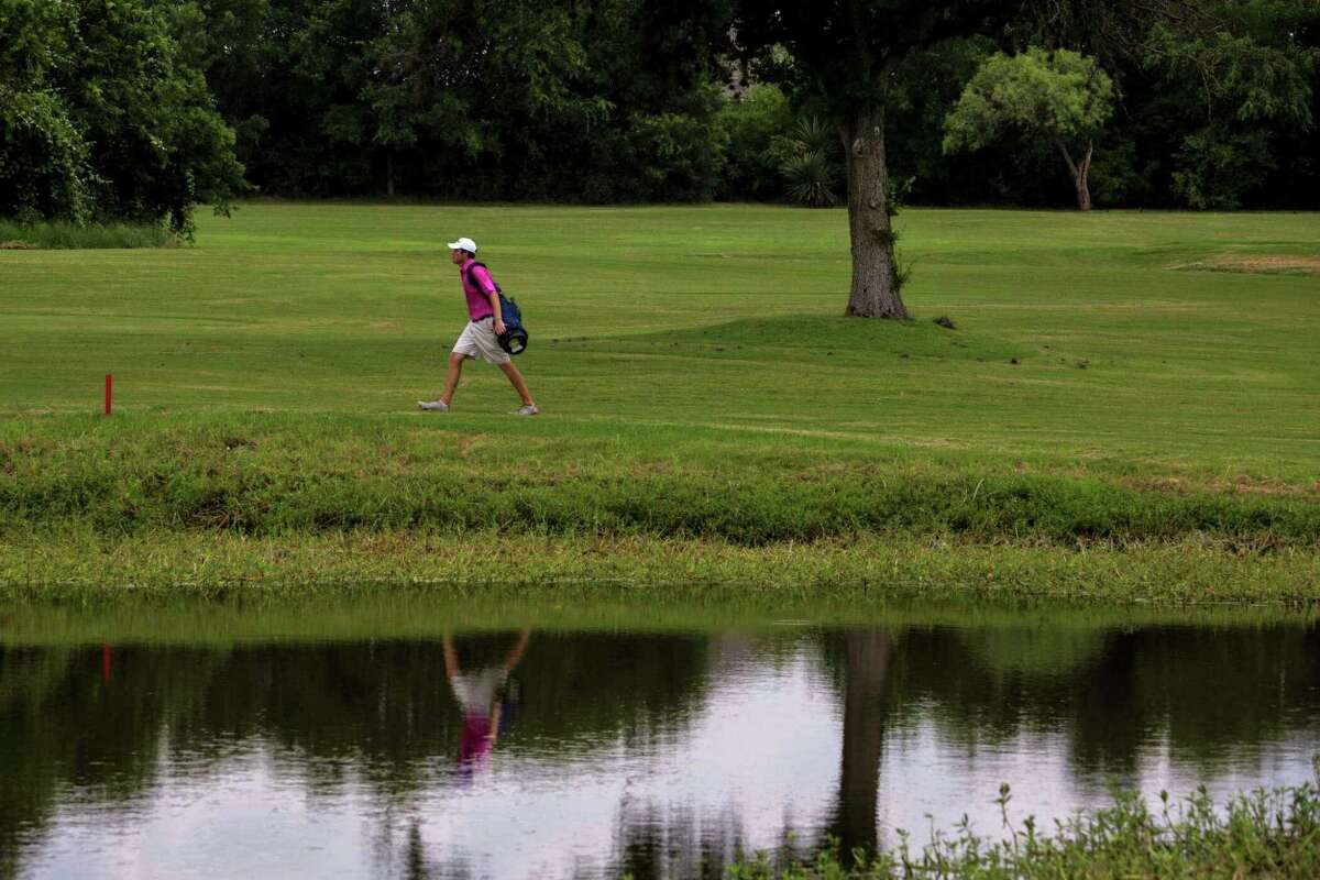 Austin Wylie walks the course during the Greater San Antonio Men's Amateur Golf Championship at the Republic Golf Club in 2015. The golf course closed in 2020.