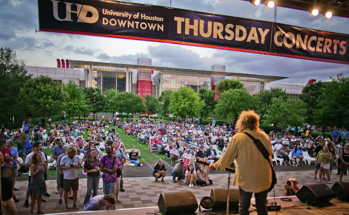 Discovery Green's UHD Thursday Night Concert featuring Ray Wylie Hubbard and James Steinle. 