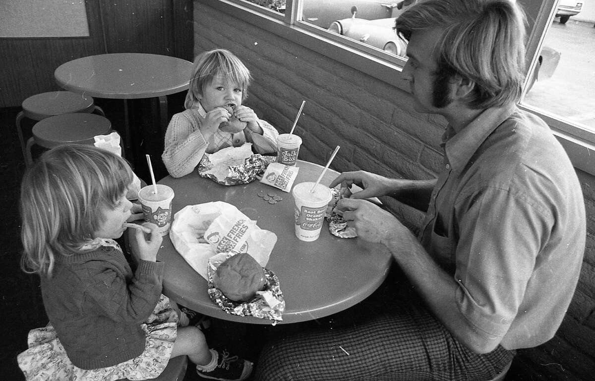 Feb. 27, 1973: A family has lunch at a Jack in the Box in San Anselmo.