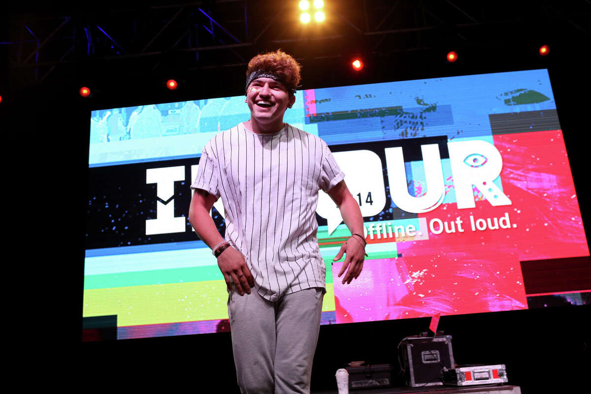 YouTube star Jc Caylen YouTube star Jc Caylen performs a hip hop routine at Fullscreens INTOUR at Pasadena Convention Center on September 13, 2014 in Pasadena, California.