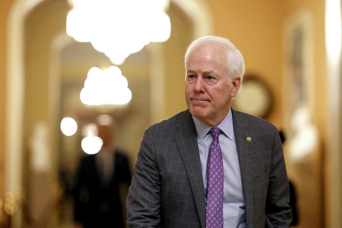Sen. John Cornyn (R-TX) walks to the Senate Chambers for a nomination vote at the U.S. Capitol Building on December 05, 2022 in Washington, DC. Congress faces multiple legislative hurdles before their holiday recess including passage of the annual National Defense Authorization Act and government funding for 2023. 