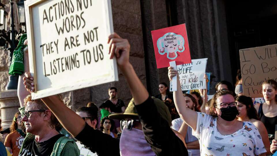 Abortion rights activists rally at the Texas State Capitol on May 3. A recent ruling from a state district court judge brought much-needed clarity to Texas' abortion bounty law.