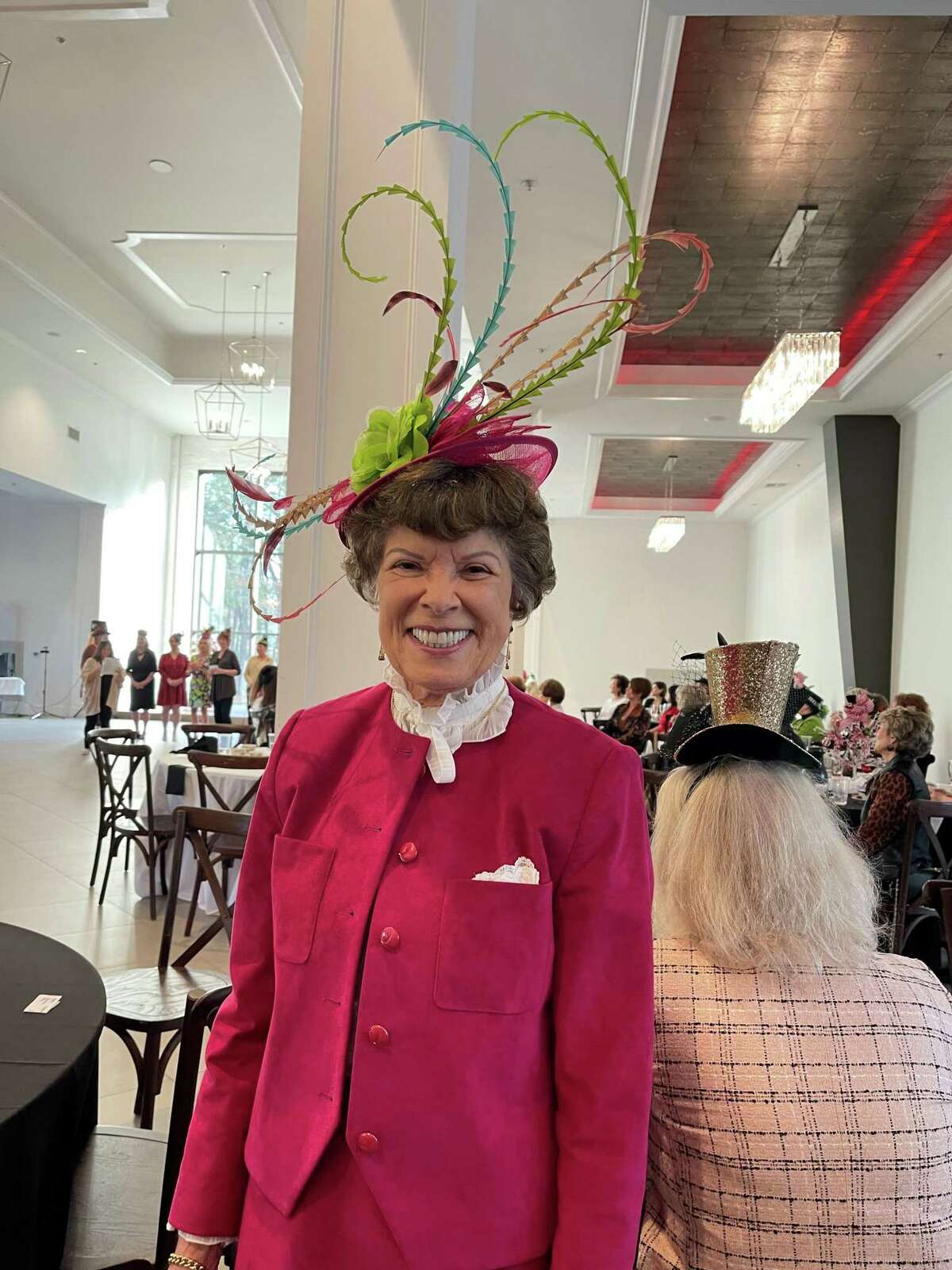 Joanna Walsh was named “Most Glamorous” in the hat contest.