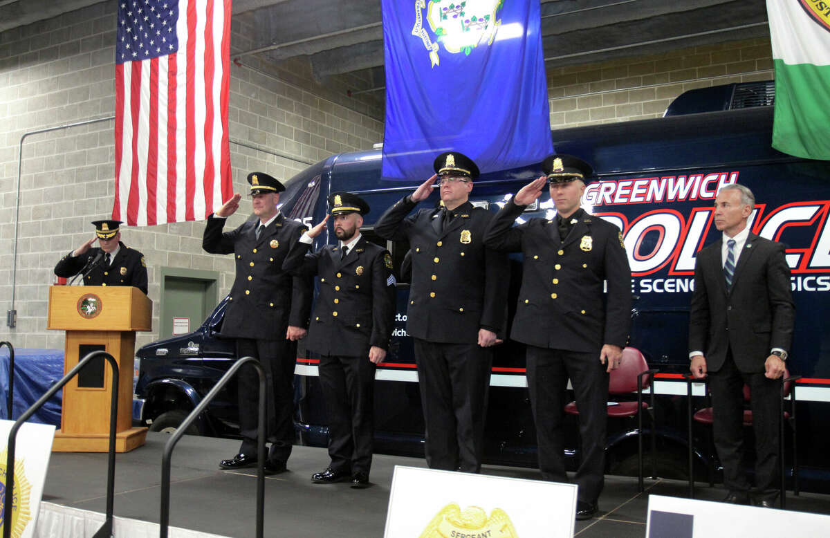 Greenwich Police Department welcomes 2 new lieutenants, 2 new sergeants