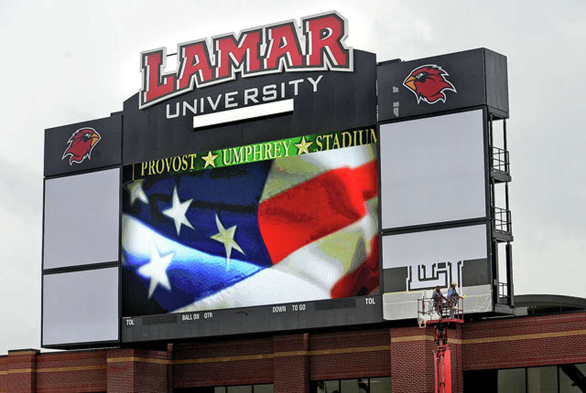 Lamar University Stadium near completion