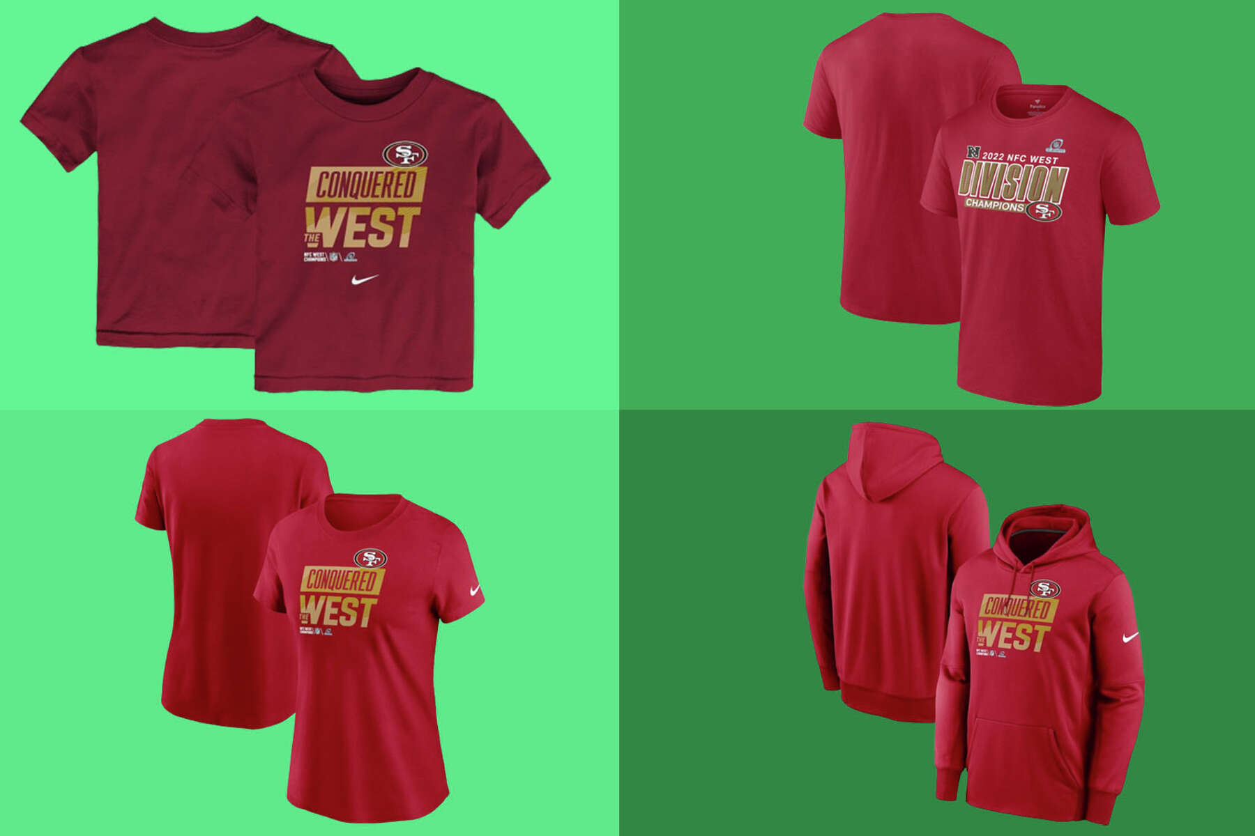 San Francisco 49ers NFC West Division Champions 2022 Red Unisex T-Shirt