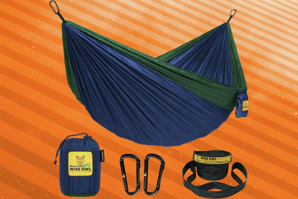 The Wise Owl Outfitters Portable Camping Hammock from Amazon.