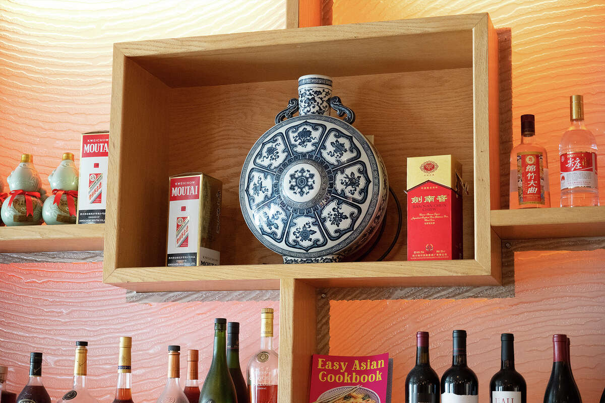 Detail of the bar at Fang in San Francisco CA. Dec. 6, 2022