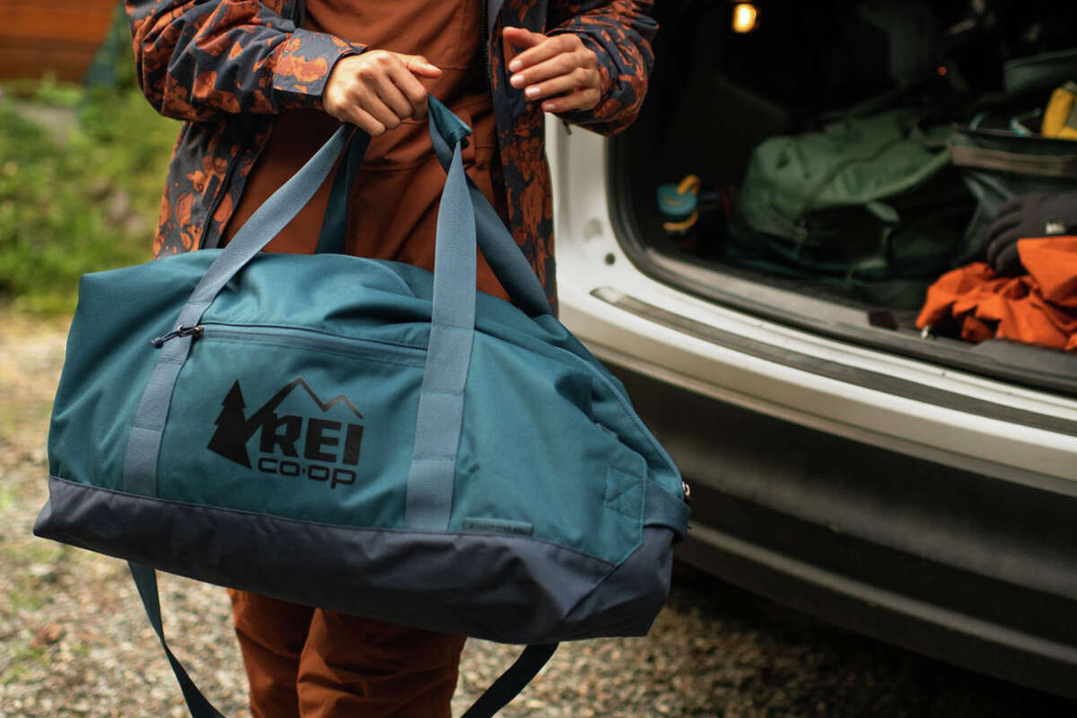 The REI Co-op Roadtripper 40 Duffel is roomy, easy to carry and packs down into a packing cube.