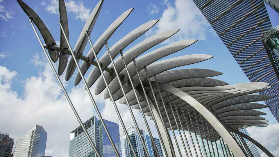 Story photo for Houston's $1.3M 'moving' sculpture in downtown will remain broken.