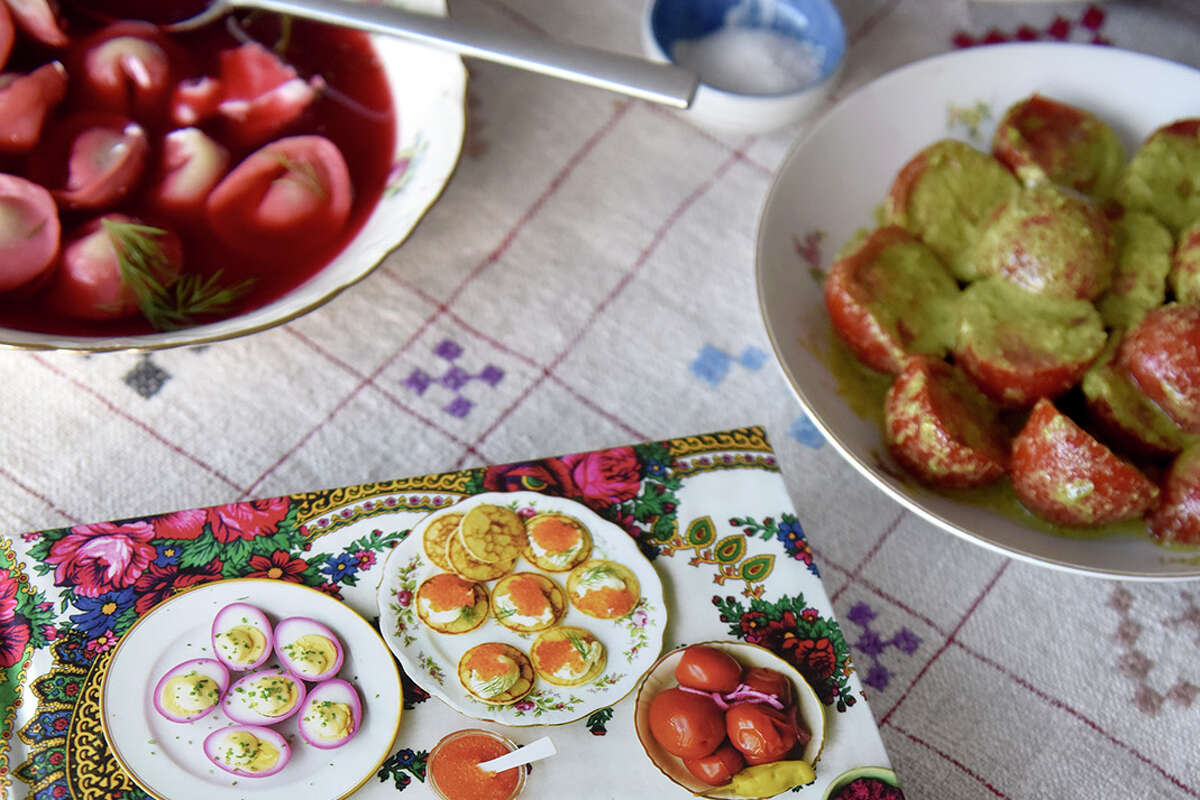 Anna Voloshyna's cookbook "Budmo!" which features a wide range of Ukrainian recipes.