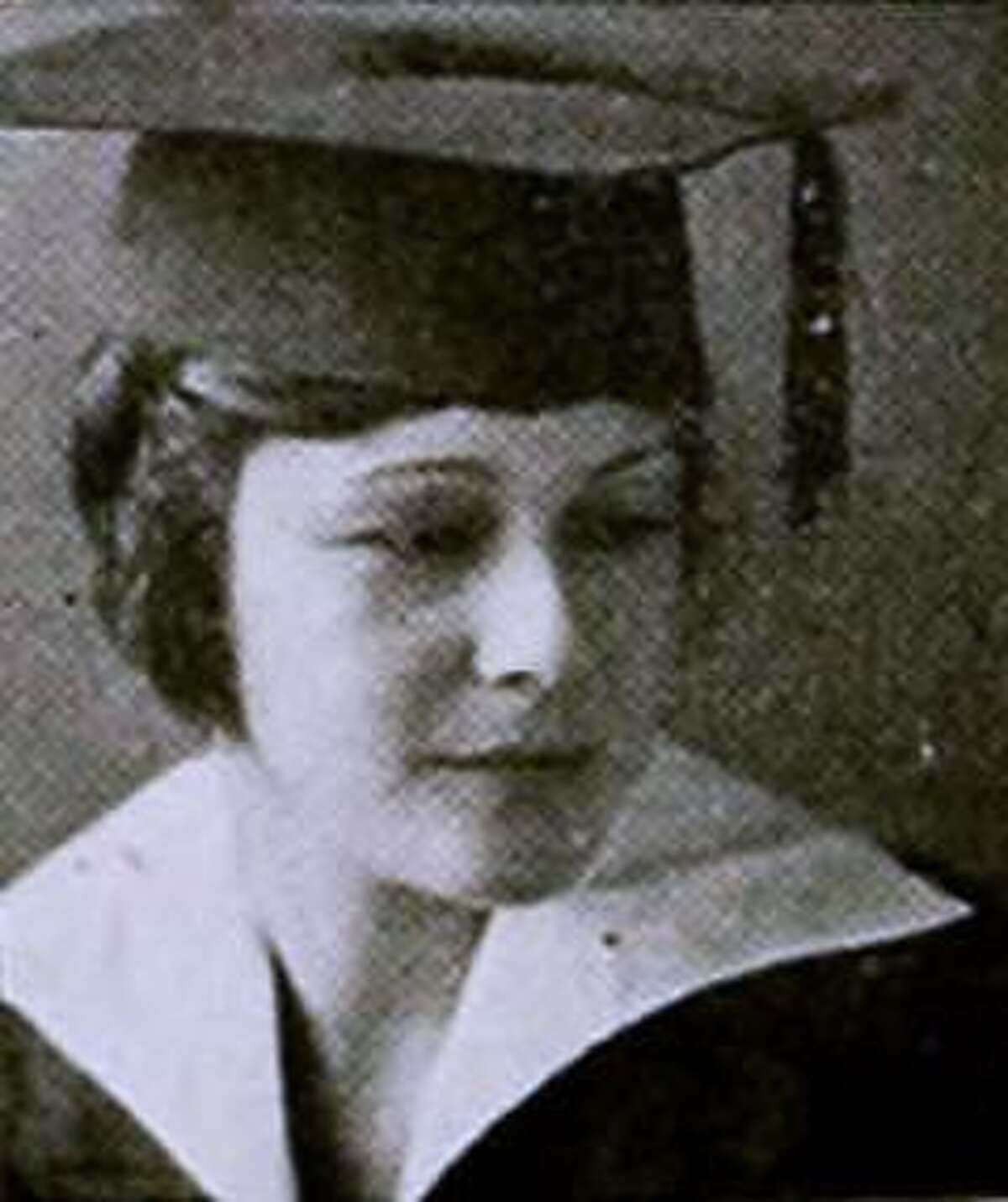 Frances Scarborough, who was 18 when she graduated from the University of Texas at Austin, became an author, playwright and writer of radio scripts. This was her photo in the UT 1921 yearbook.