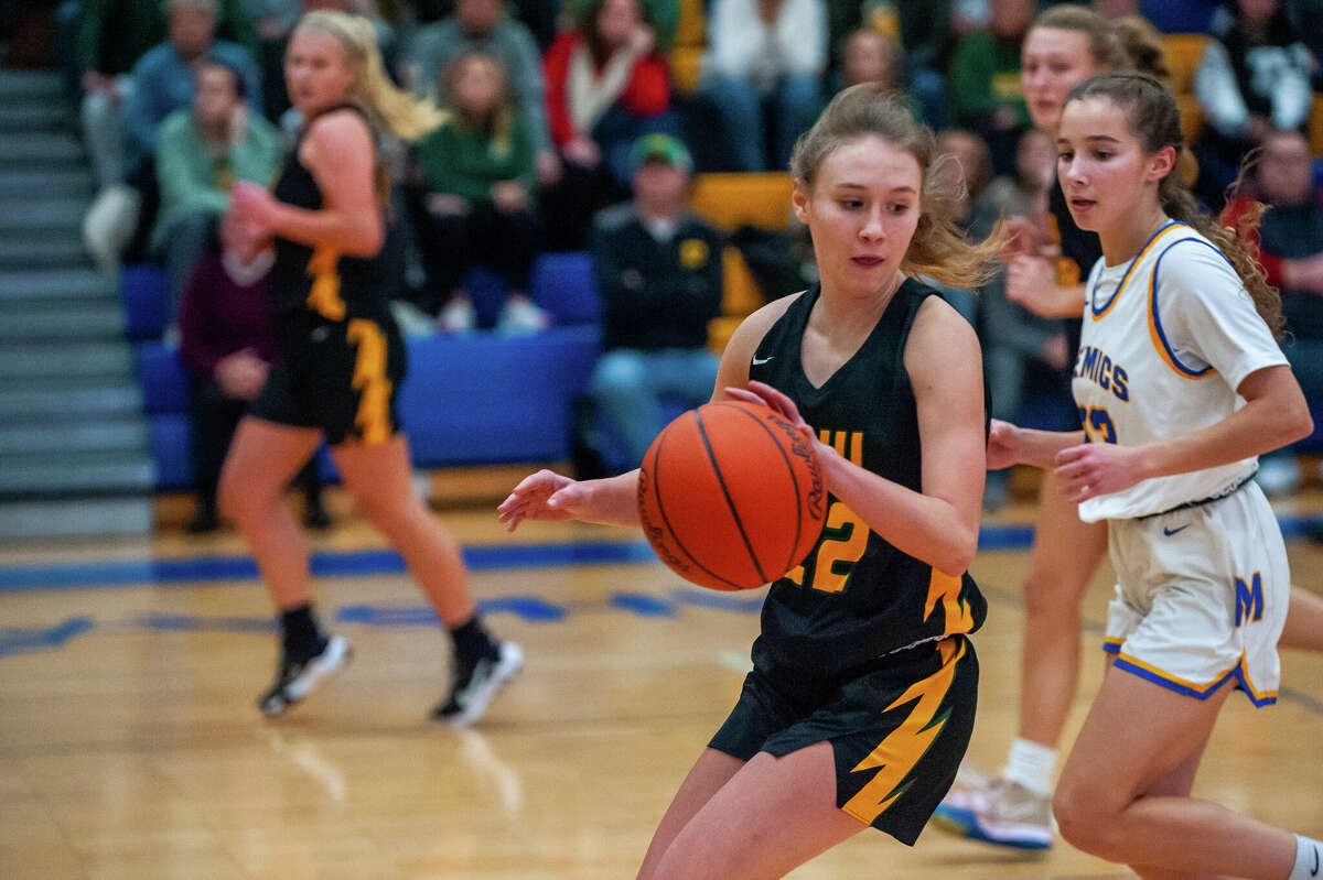 PHOTOS: Midland and Dow high schools face off in girls basketball