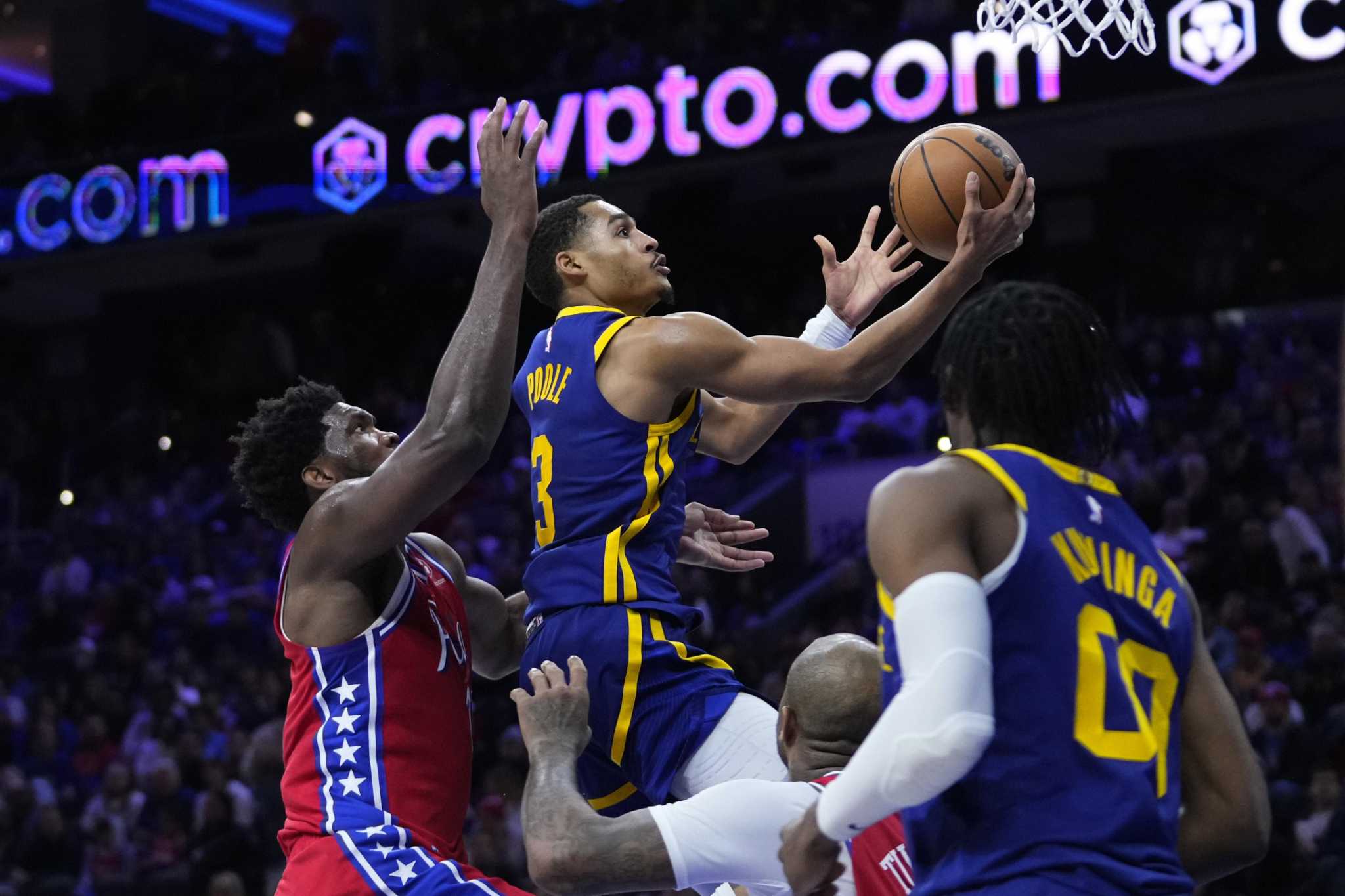 Golden State Warriors' Donte DiVincenzo stars vs. Sixers