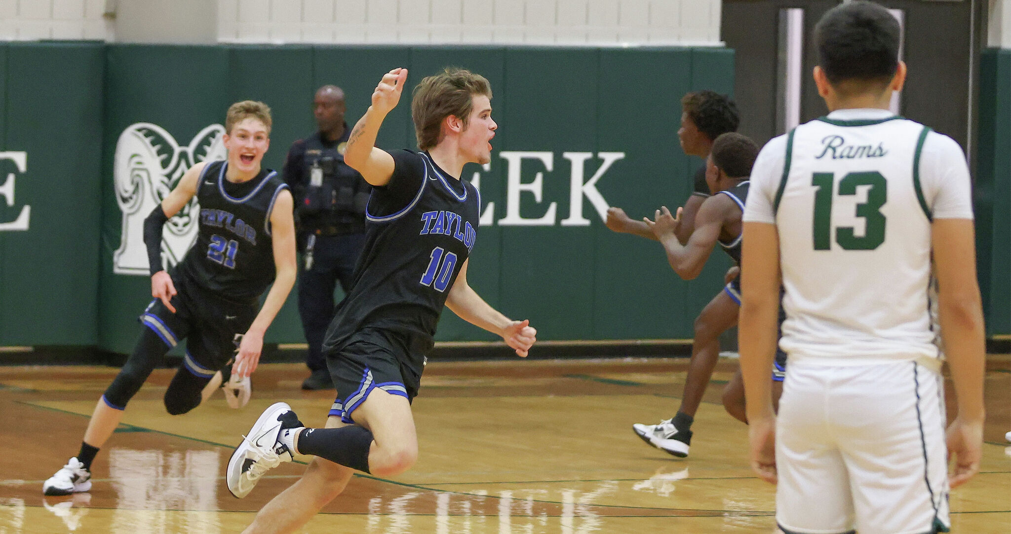 Katy Taylor Mustangs get past Mayde Creek Rams with late bucket