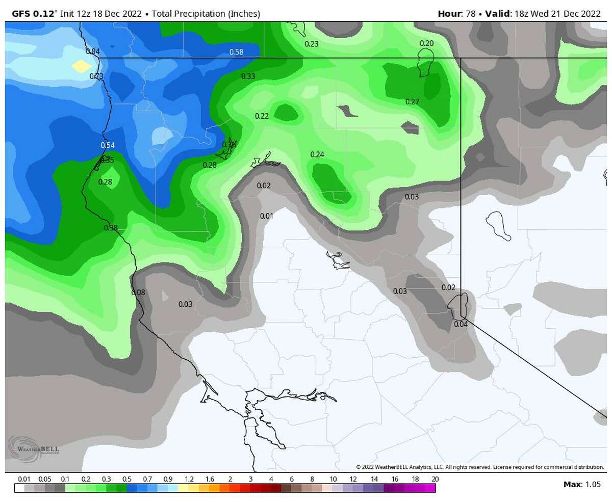 Bay Area forecast Cold temps are here, Christmas warmup coming