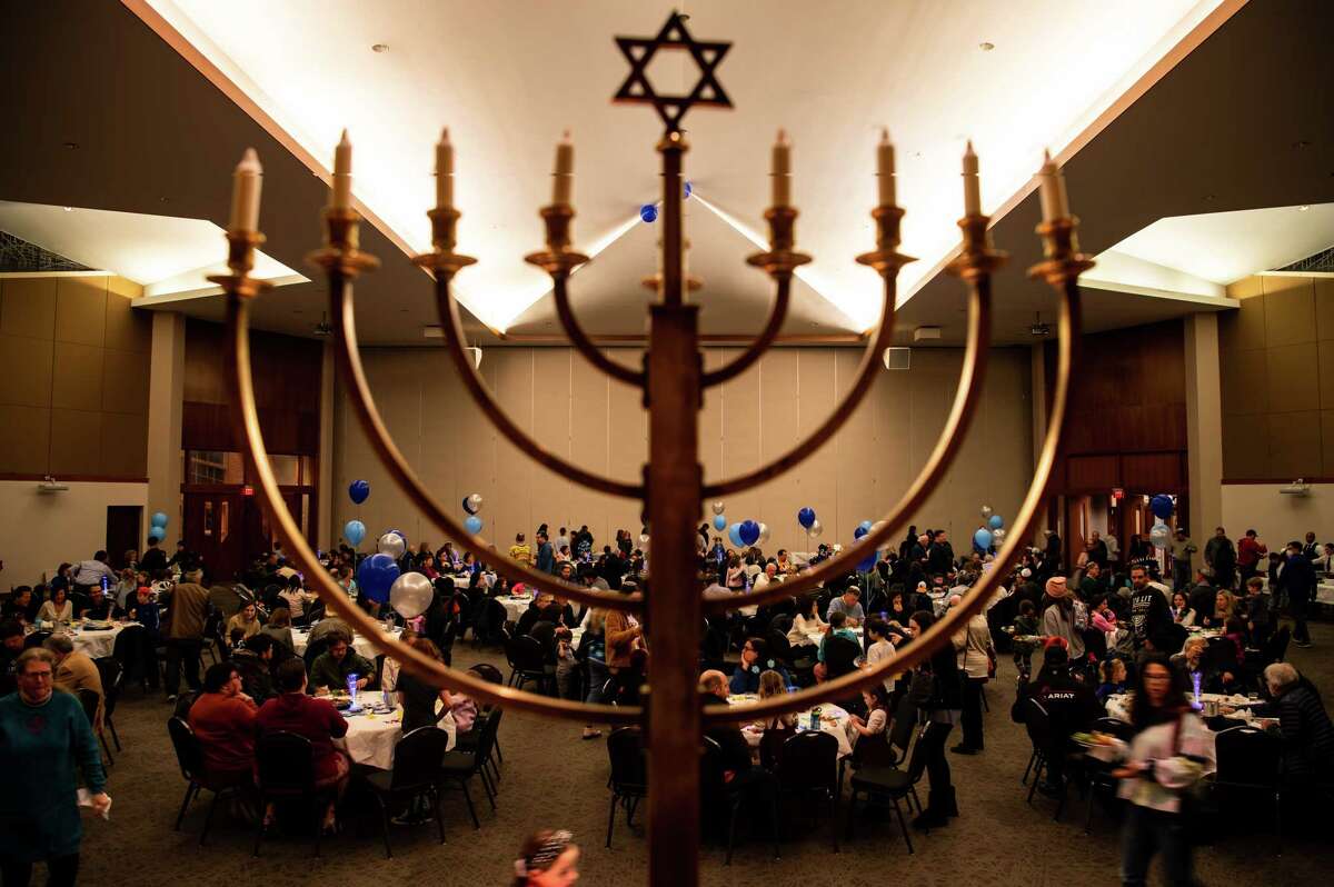 The Congregation Beth Yeshurun celebrated the first night of Hanukkah on Sunday, December 18, 2022 in Houston, Texas.