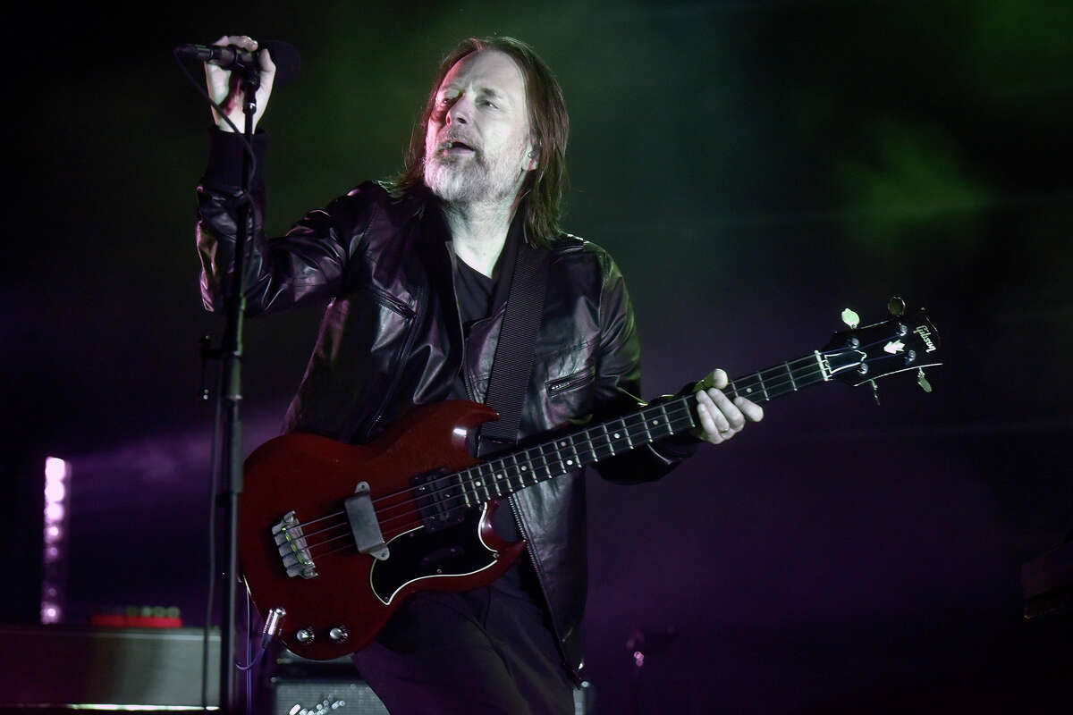 Thom Yorke performs with The Smile at the Bill Graham Civic Auditorium in San Francisco, on Sunday, Dec. 19, 2022.