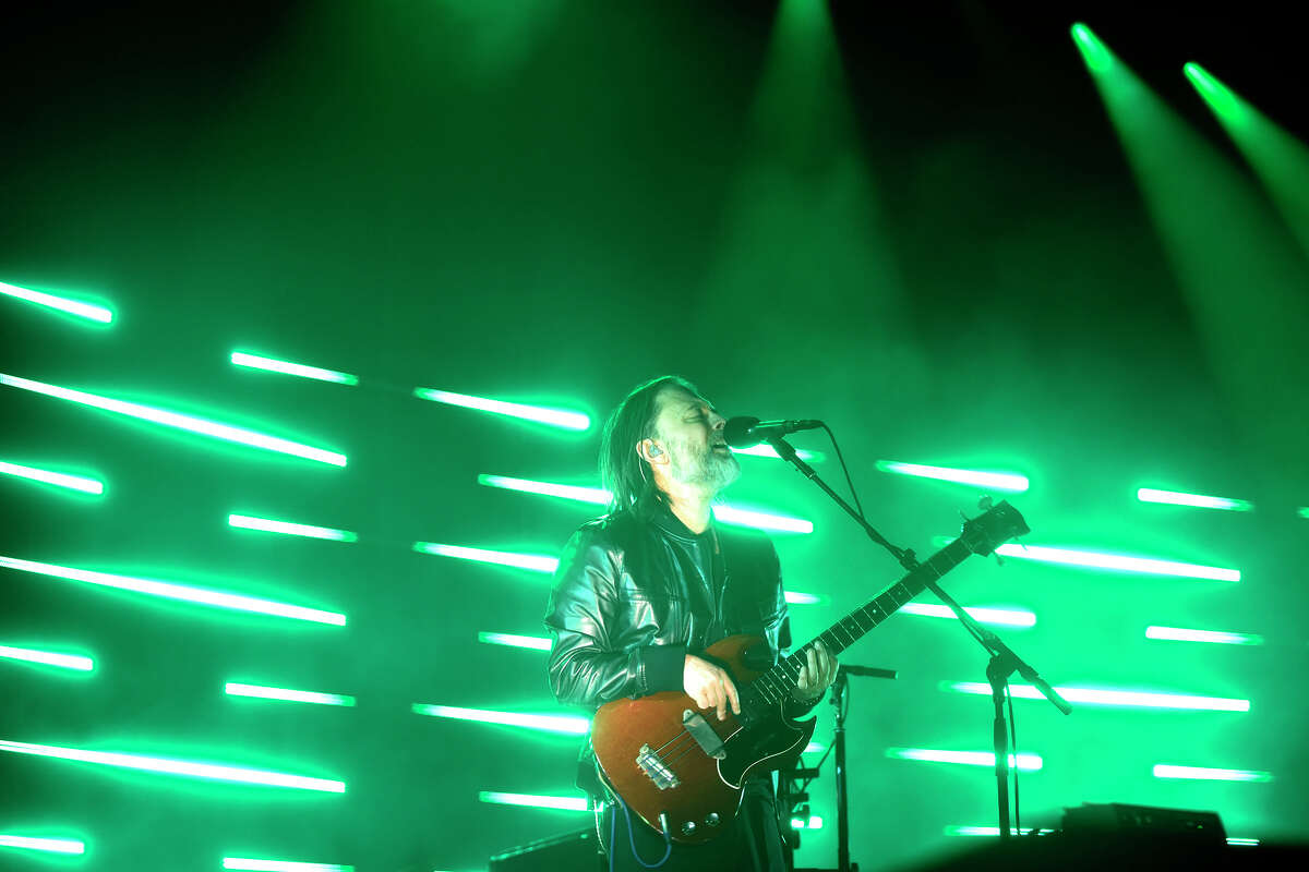 Thom Yorke performs with The Smile at the Bill Graham Civic Auditorium in San Francisco, on Sunday, Dec. 18, 2022.
