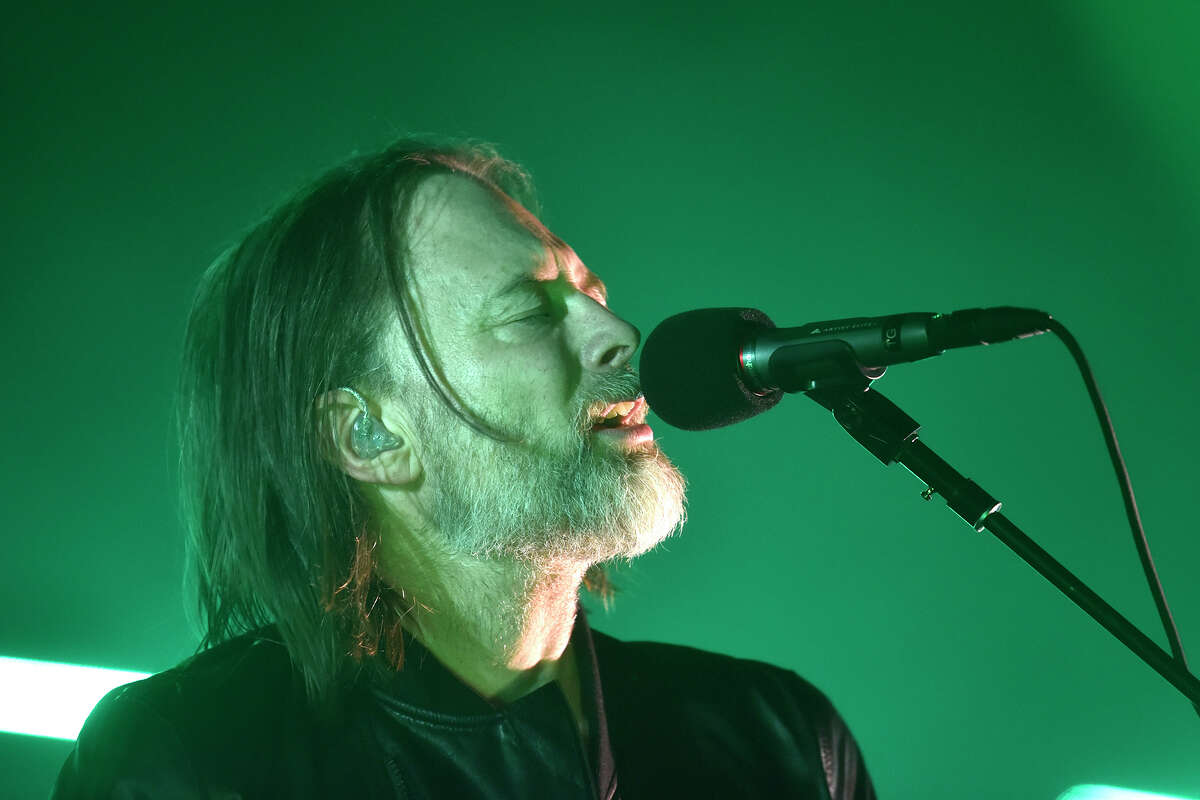 Thom Yorke performs with The Smile at the Bill Graham Civic Auditorium in San Francisco, on Sunday, Dec. 19, 2022.