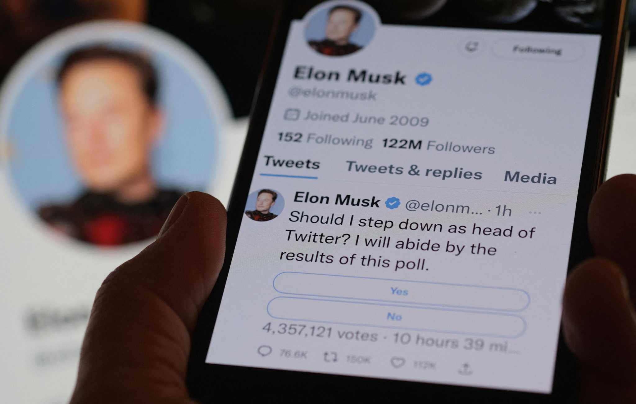Twitter Users Polled By Elon Musk Say He Should Step Down As Ceo