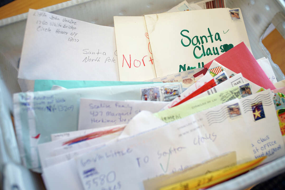 Letters written to Santa.