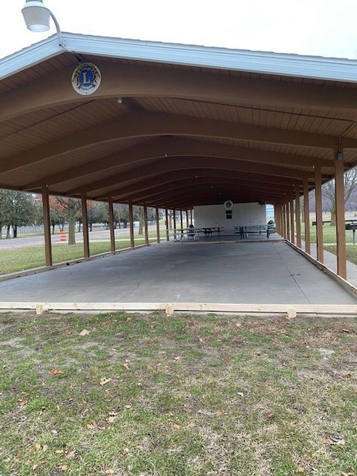 The Lions Club Pavilion, located at Rotary Park, will be turned into an ice-skating rink this week for residents use during the winter season. 