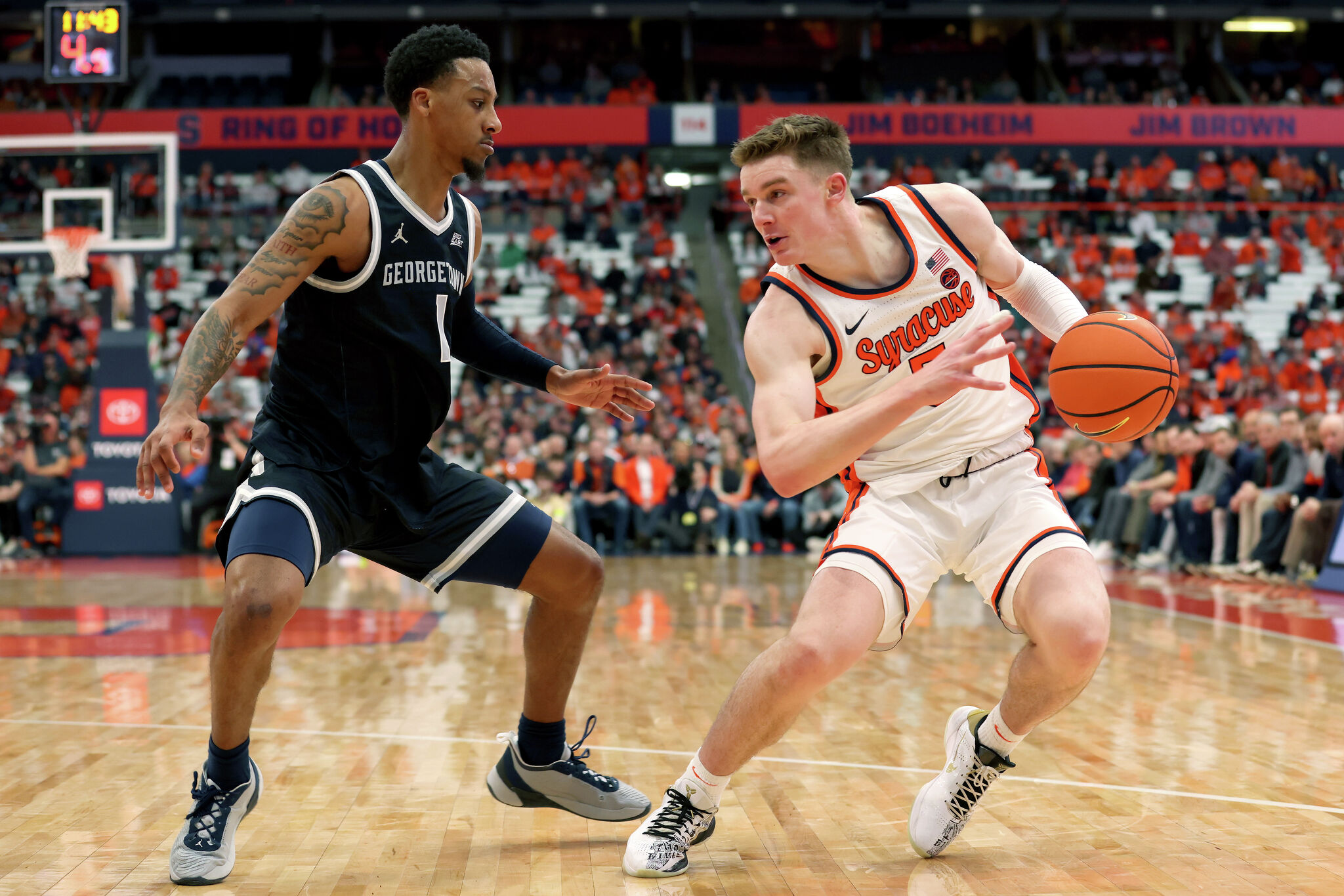 Georgetown guard Primo Spears of Windsor set to face UConn