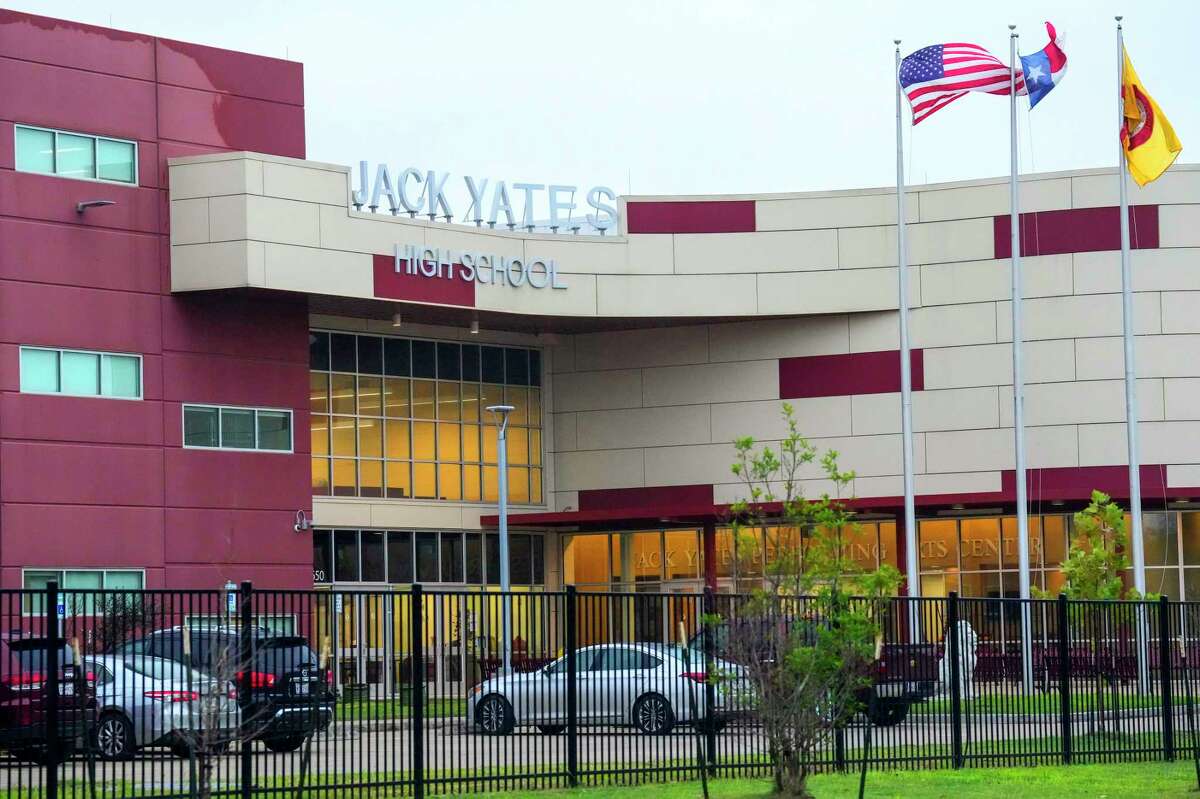 Jack Yates High School is shown on Monday, Dec. 19, 2022 in Houston.