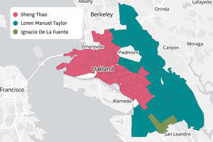 地图显示了哪些奥克兰社区帮助胜涛当选市长