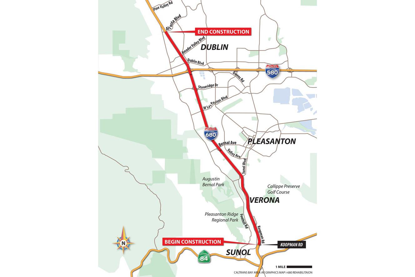 I680 weeknight closures to last months due to Caltrans repairs