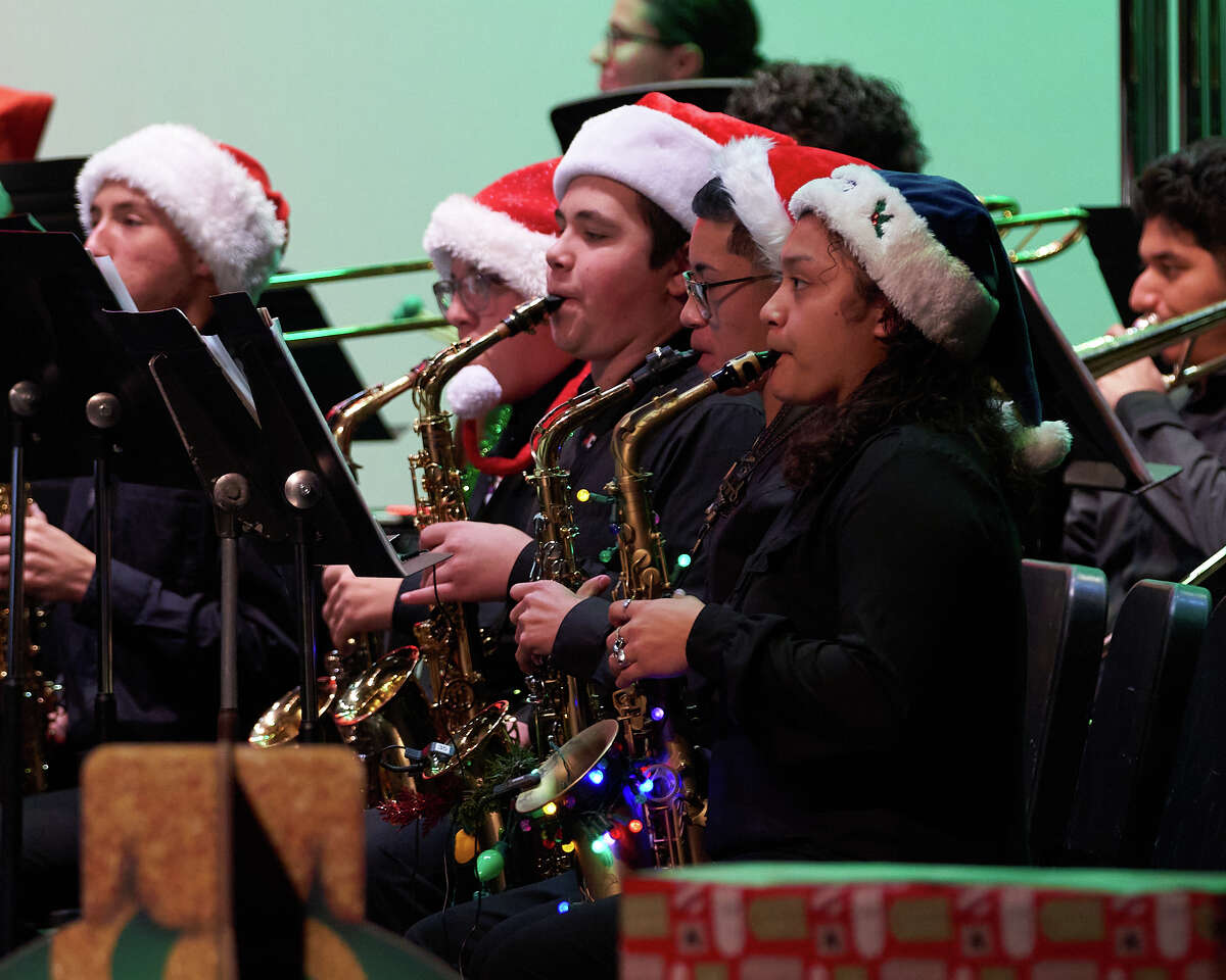 Legacy High band students perform their annual Christmas show on Thursday, Dec. 15, 2022. TREVOR HAWES/MIDLAND ISD
