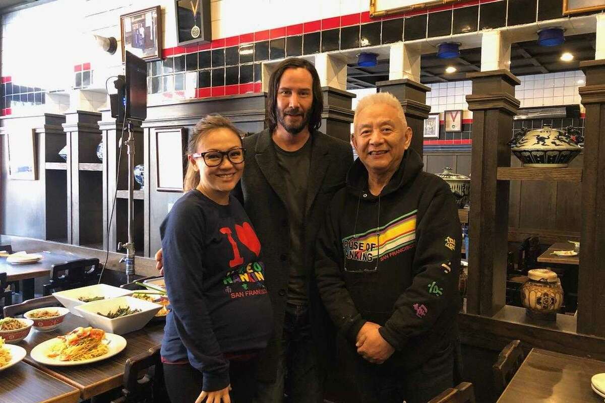 Kathy Fang, Keanu Reeves, and Peter Fang.