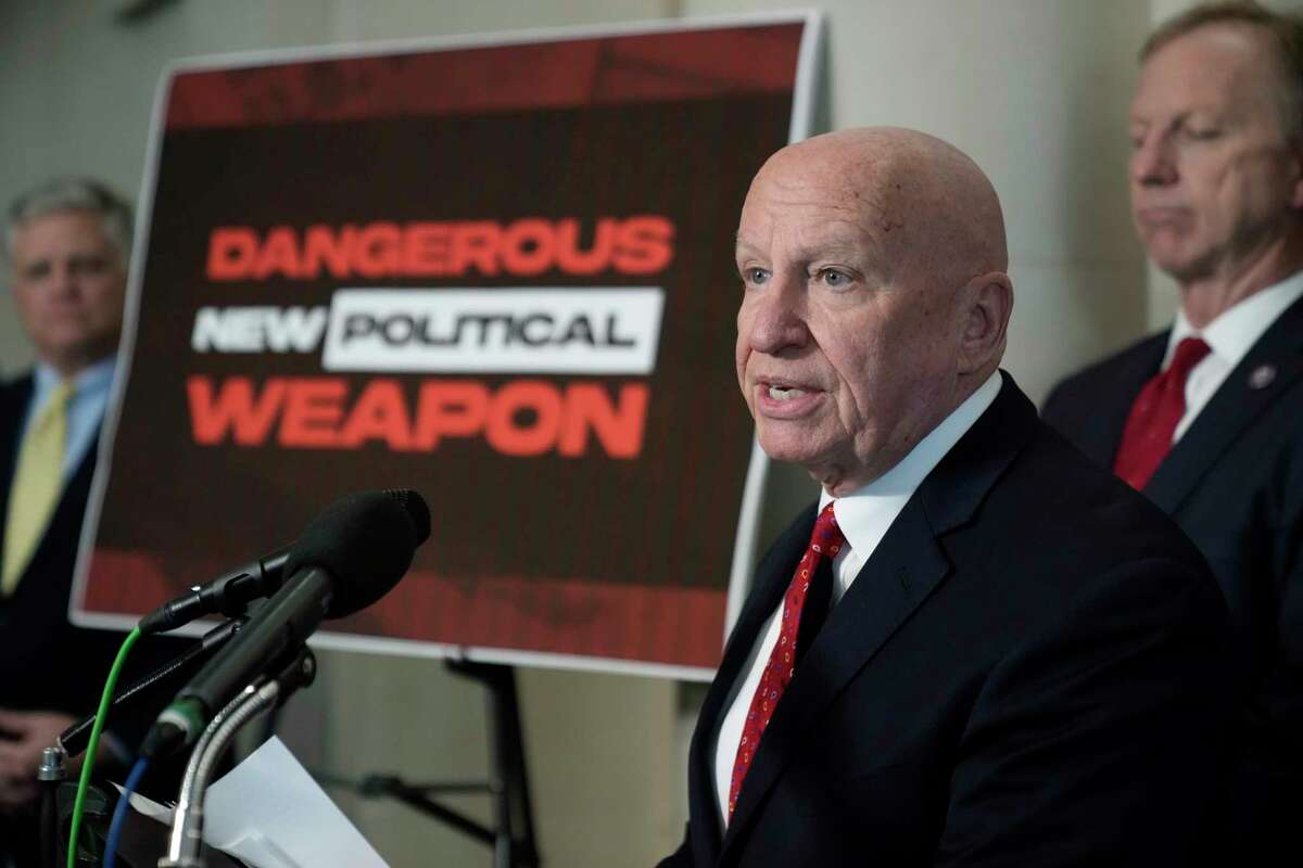 Rep. Kevin Brady, R-Texas, Republican leader of the House Ways and Means Committee, speaks before the House Ways & Means Committee holds a hearing regarding tax returns from former President Donald Trump on Capitol Hill in Washington, Tuesday, Dec. 20, 2022.