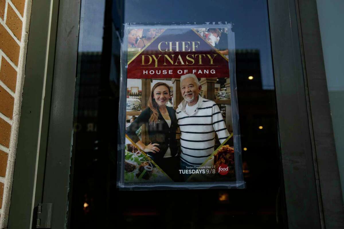 A poster in the window at Fang in S.F. advertises the upcoming docuseries "House of Fang." Kathy Fang, daughter of the family behind San Francisco Chinatown classic House of Nanking, stars in a new Food Network docuseries, "House of Fang," which debuts Dec. 27.