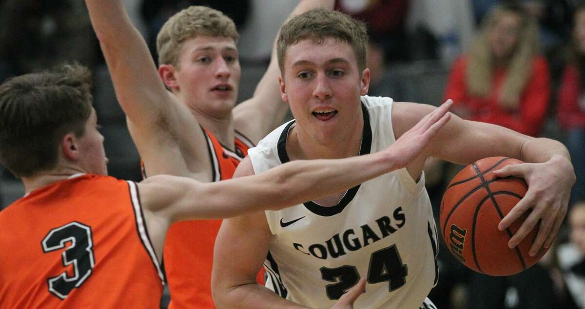 Action from the West Central boys' basketball team's win over South County at Bluffs Tuesday night