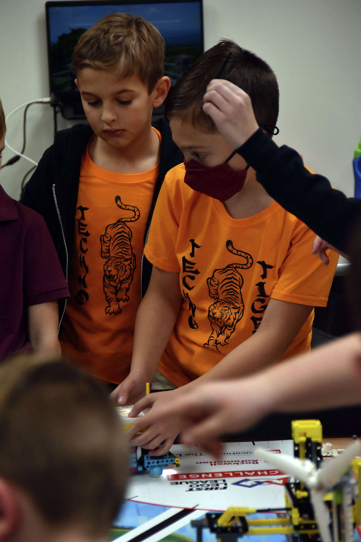 The Techno Tigers earned the Core Values Award at the FLL Qualifier on Dec. 3 and will join the Scrambled Gears team at the FLL State competition Jan. 28. 