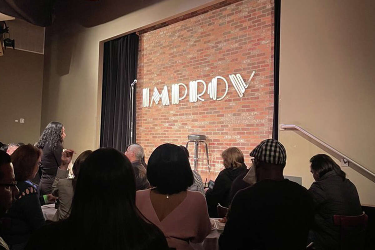 Guests waiting for the comedy to begin at Houston Improv.