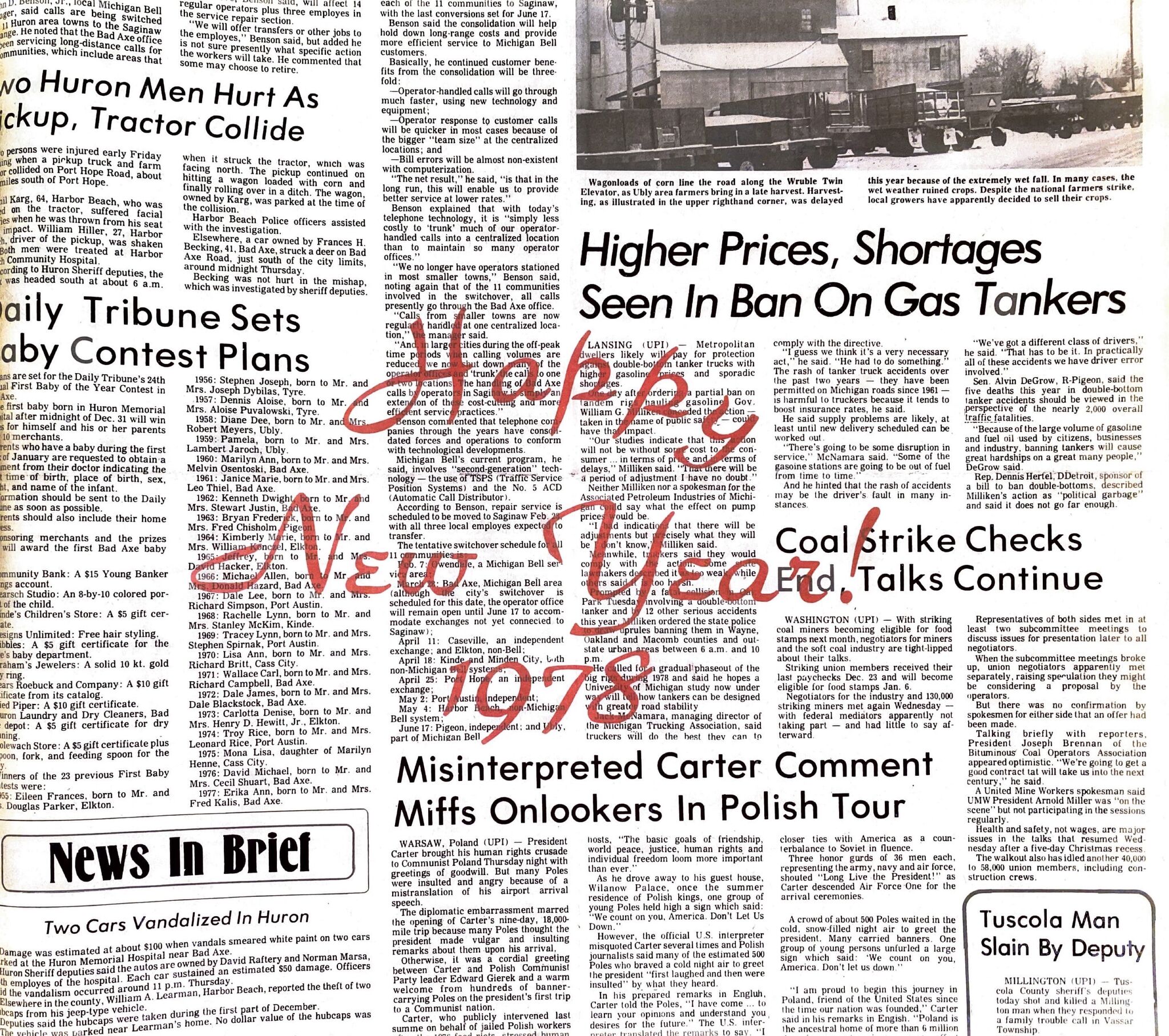 Tribune Throwback December of 1977 and '82