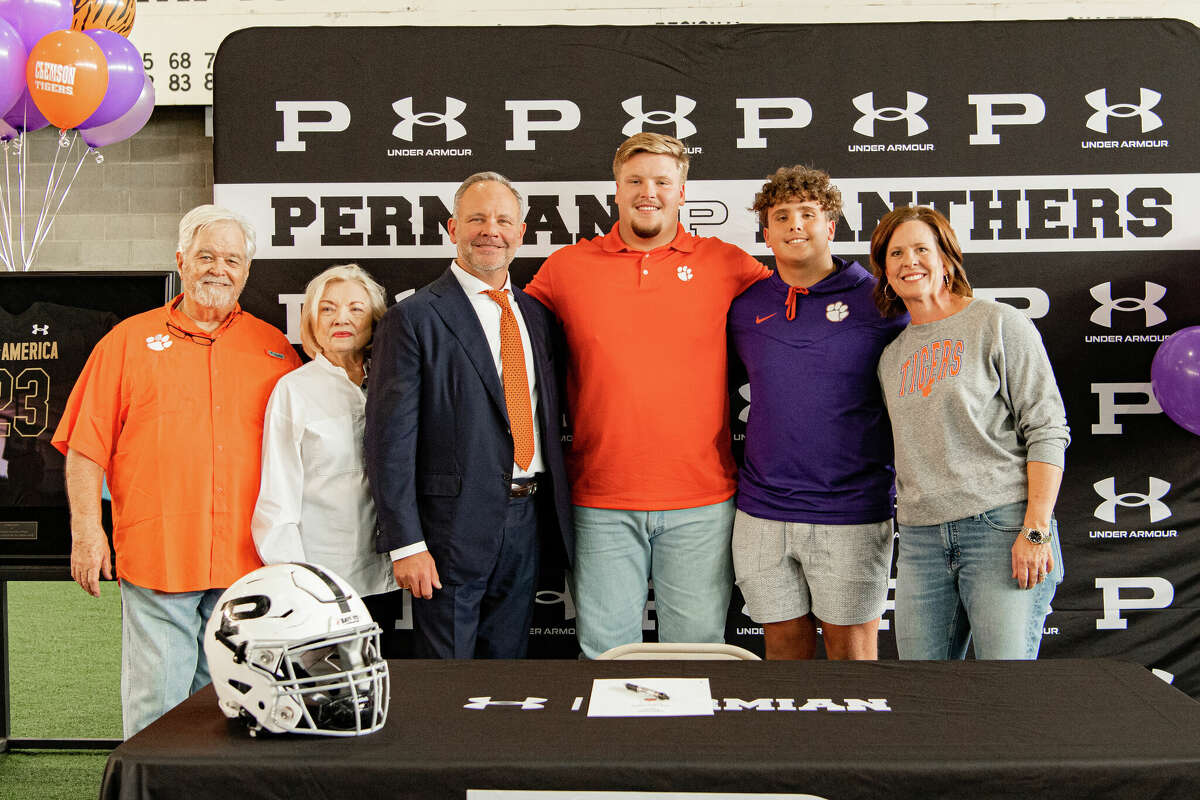 Odessa Permian lineman Harris Sewell signed with the Clemson University football program on Dec. 21. 