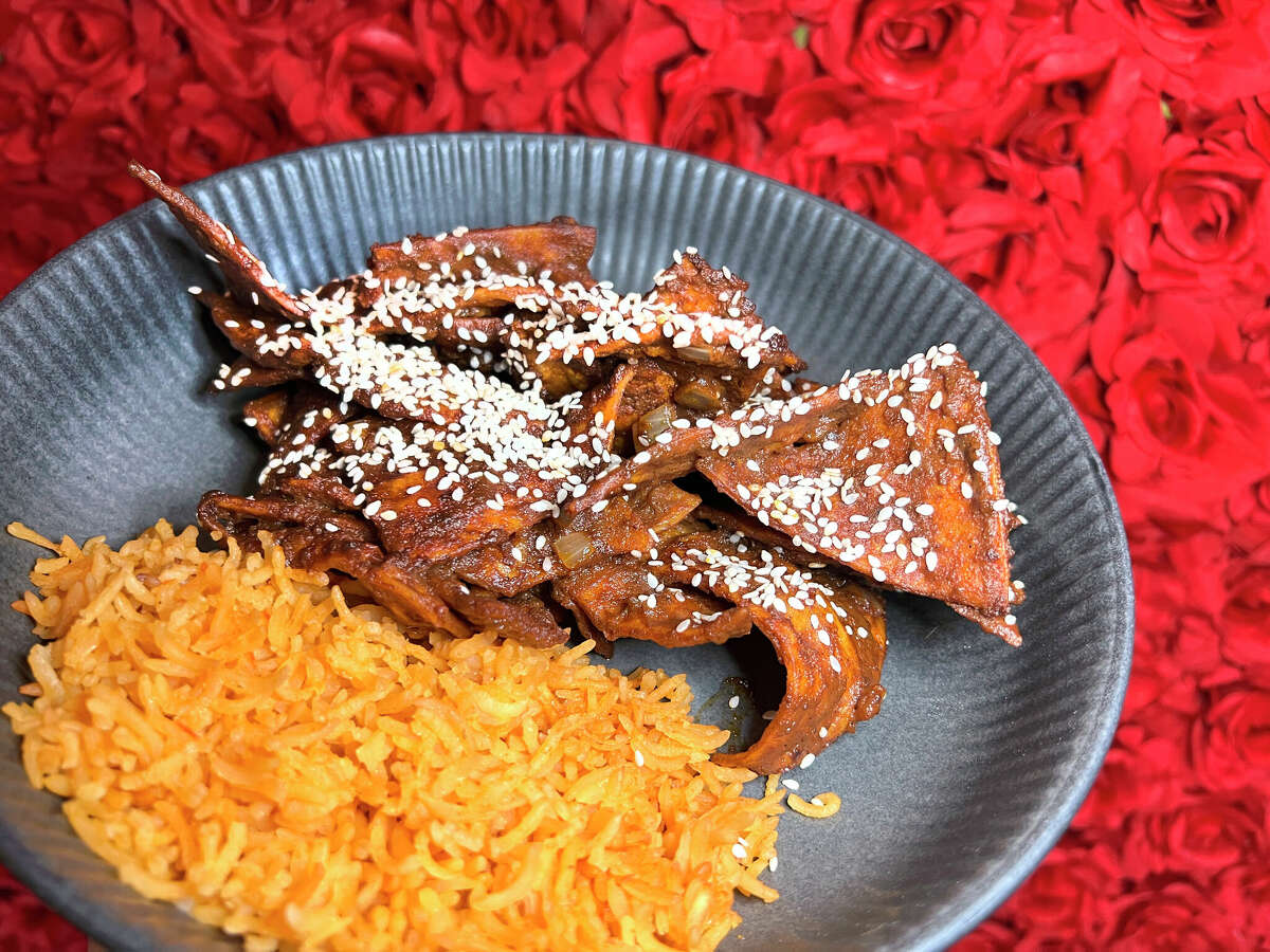 Chilaquiles enmolados from Panfila Cantina are one of the Top 25 dishes of 2022.