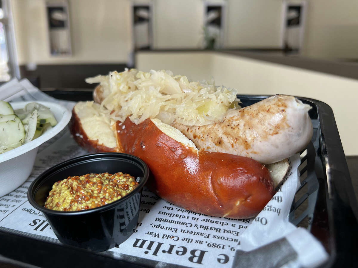 Bratwurst on a Bun from Uwe's Bakery & Deli in New Braunfels is one of the Top 25 dishes of 2022.