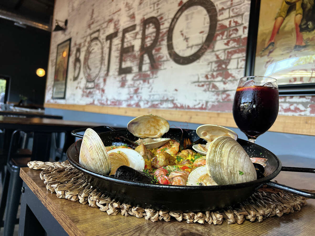 Paella Botero from Botero Tapas + Wine Bar in Boerne is one of the Top 25 dishes of 2022.