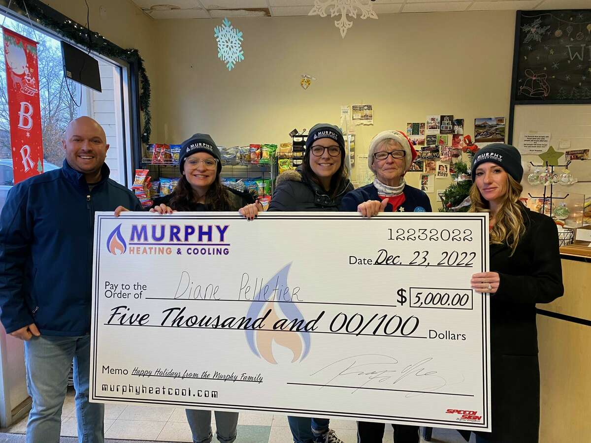 Murphy Heating & Cooling, based out of New Milford, gave away $5,000 to resident Diane Pelletier this holiday season.