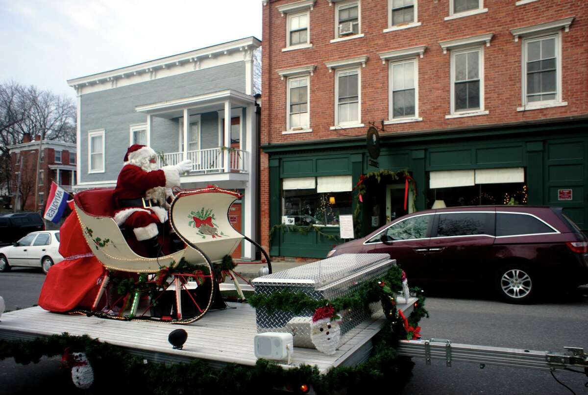 The Valatie Santa Claus Club, founded in 1946, leads an annual parade down Main Street in the village.