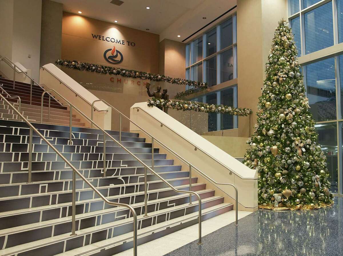 Holiday decorations astatine  Lakewood Church connected  Thursday, Dec. 22, 2022 successful  Houston.