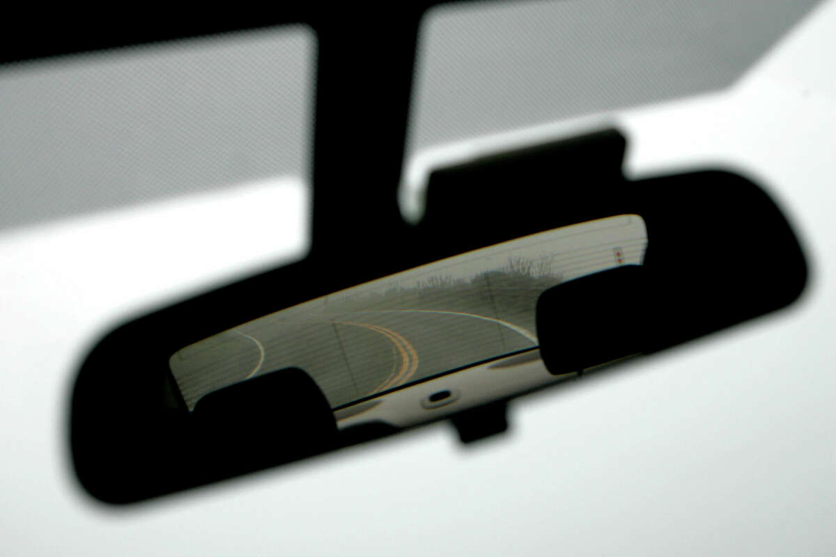 A rear view mirror.  