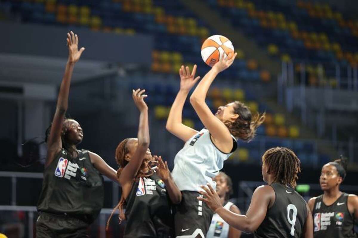 Jana El Alfy has represented Egypt on the global stage three times. Most recently, the UConn women's basketball recruit helped led the country to a silver medal at the 2022 FIBA U18 African Women’s Championship in Madagascar.